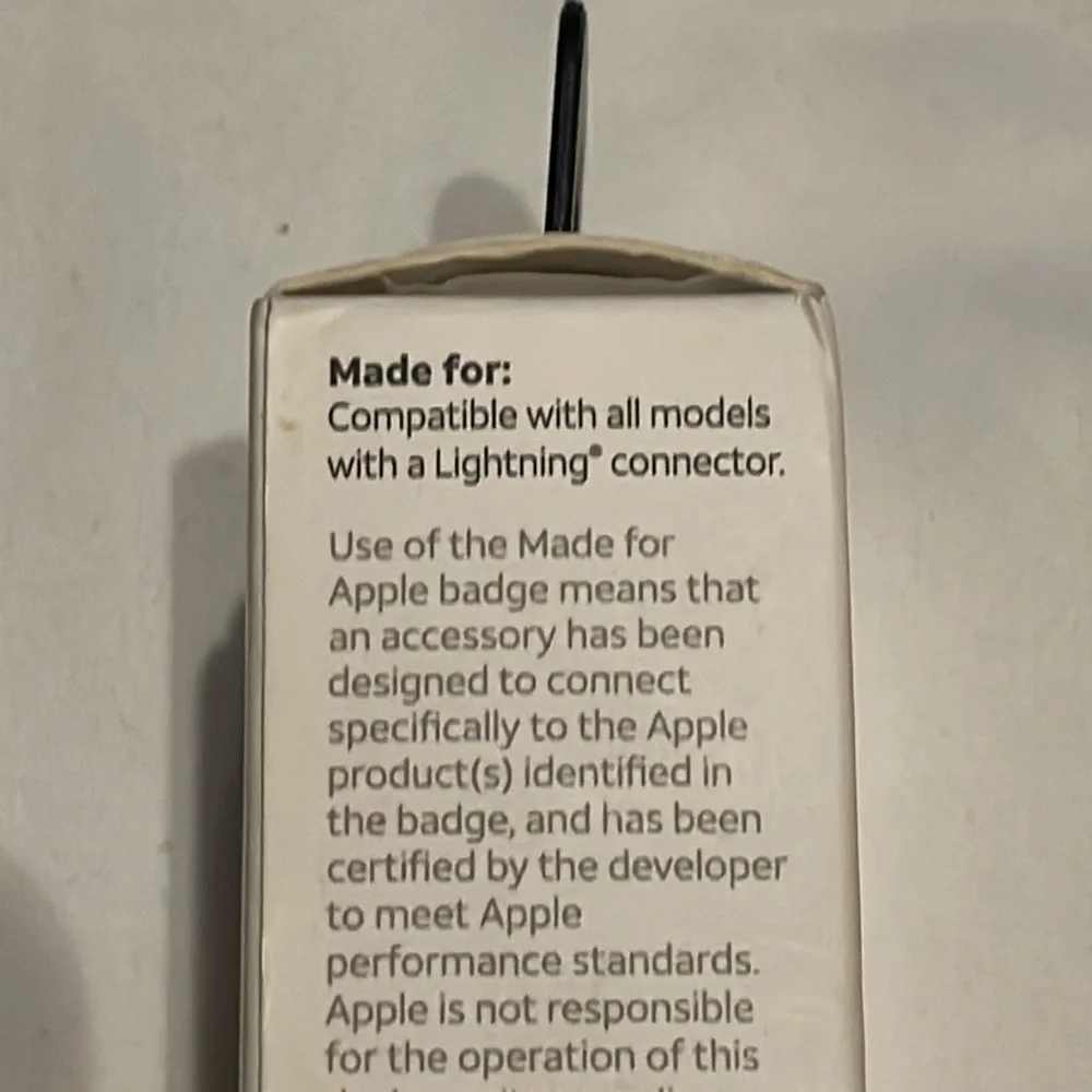 AT&T USB-A to Lightning braided cable. NEW IN BOX